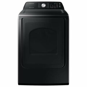 Samsung 7.4 cu. ft. Electric Dryer with Sensor Dry in Black Stainless Steel(DVE45T3400V/A3)