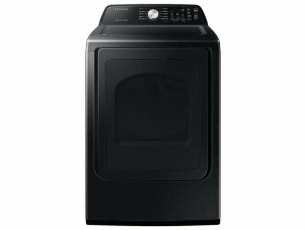 Samsung 7.4 cu. ft. Electric Dryer with Sensor Dry in Black Stainless Steel(DVE45T3400V/A3)