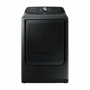 Samsung 7.4 cu. ft. Electric Dryer with Steam Sanitize+ in Black Stainless Steel(DVE50R5400V/A3)