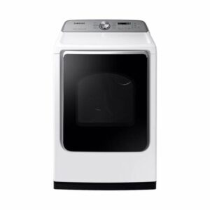 Samsung 7.4 cu. ft. Electric Dryer with Steam Sanitize+ in White(DVE54R7200W/A3)