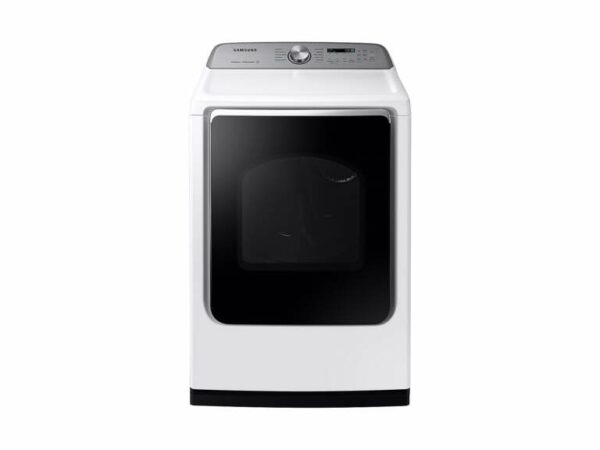 Samsung 7.4 cu. ft. Electric Dryer with Steam Sanitize+ in White(DVE54R7200W/A3)