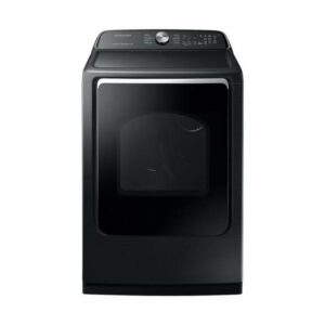 Samsung 7.4 cu. ft. Gas Dryer with Steam Sanitize+ in Black Stainless Steel(DVG54R7200V/A3)