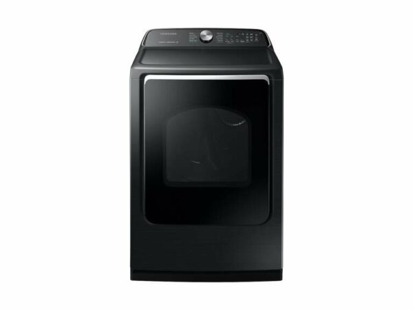 Samsung 7.4 cu. ft. Gas Dryer with Steam Sanitize+ in Black Stainless Steel(DVG54R7200V/A3)