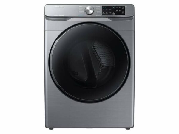 Samsung 7.5 cu. ft. Electric Dryer with Steam Sanitize+ in Platinum(DVE45R6100P/A3)