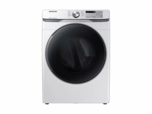 Samsung 7.5 cu. ft. Electric Dryer with Steam Sanitize+ in White(DVE45R6100W/A3)