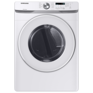 Samsung 7.5 cu. ft. Electric Long Vent Dryer with Sensor Dry in White (DVE45T6020W/A3)