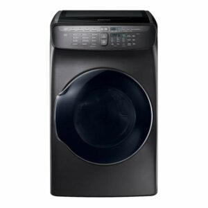 Samsung 7.5 cu. ft. Smart Electric Dryer with FlexDry in Black Stainless Steel(DVE55M9600V/A3)