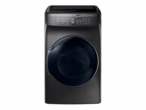 Samsung 7.5 cu. ft. Smart Electric Dryer with FlexDry in Black Stainless Steel(DVE55M9600V/A3)