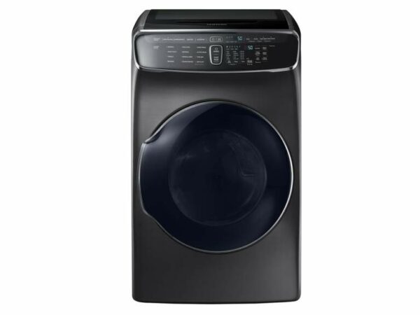 Samsung 7.5 cu. ft. Smart Electric Dryer with FlexDry in Black Stainless Steel(DVE60M9900V/A3)