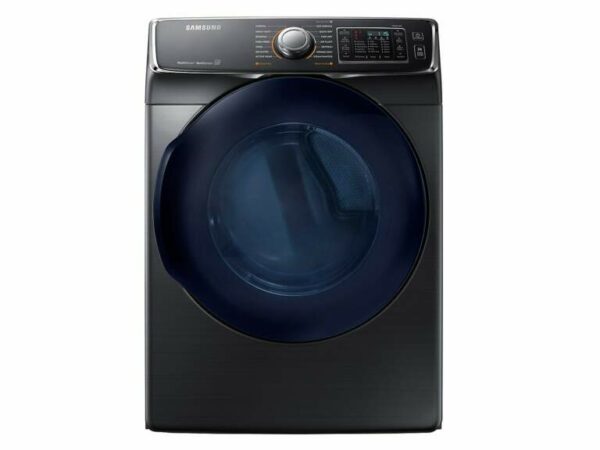 Samsung 7.5 cu. ft. Smart Electric Dryer with MultiSteam in Black Stainless Steel(DV45K6500EV/A3)