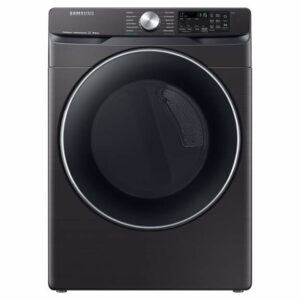 Samsung 7.5 cu. ft. Smart Electric Dryer with Steam Sanitize+ in Black Stainless Steel(DVE45R6300V/A3)