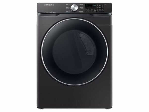 Samsung 7.5 cu. ft. Smart Electric Dryer with Steam Sanitize+ in Black Stainless Steel(DVE45R6300V/A3)