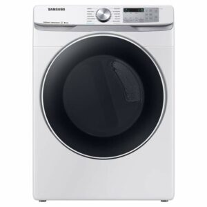 Samsung 7.5 cu. ft. Smart Electric Dryer with Steam Sanitize+ in White(DVE45R6300W/A3)