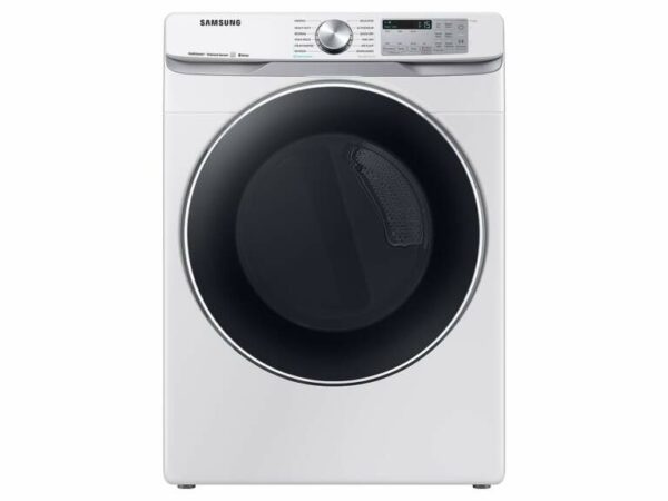 Samsung 7.5 cu. ft. Smart Electric Dryer with Steam Sanitize+ in White(DVE45R6300W/A3)