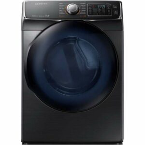 Samsung DV45K6500G 27 Inch Wide 7.5 Cu. Ft. Energy Star Rated Gas Dryer with Multi-Steam Technology Black Stainless Steel Laundry Appliances Dryers