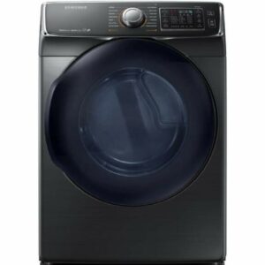 Samsung DV50K7500E 27 Inch Wide 7.5 Cu. Ft. Energy Star Rated Electric Dryer with Multi-Steam Technology Black Stainless Steel Laundry Appliances