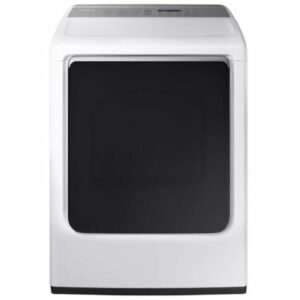 Samsung DVG54M8750 27 Inch Wide 7.4 Cu Ft. Energy Star Rated Gas Dryer with Vent Sensor White Laundry Appliances Dryers Gas Dryers