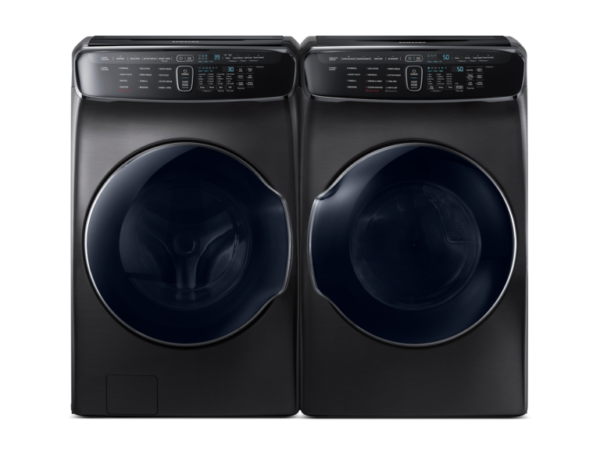 Samsung Smart Flex Washer & Dryer Set in Black Stainless Steel(BNDL-1603908811111)