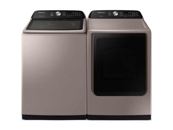 Samsung Top Load Washer & Dryer Set with Active WaterJet and Sensor Dry in Champagne(BNDL-1603923674258)