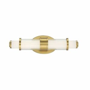 Savoy House 8-1959-25 Delaney 17" Wide Integrated LED Bath Bar Classic Brass Indoor Lighting Bathroom Fixtures Bath Bar