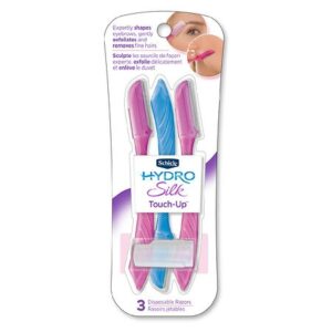 Schick Hydro Silk Touch-Up Multipurpose Exfoliating Facial Razor and Eyebrow Shaper - 3.0 ea