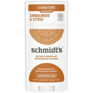 Schmidt's Natural Deodorant for Men and Women, Citrus & Sandalwood - 2.65 oz