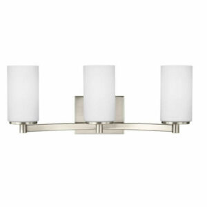 Sea Gull Lighting 3-Light Wall/Bath, Brushed Nickel