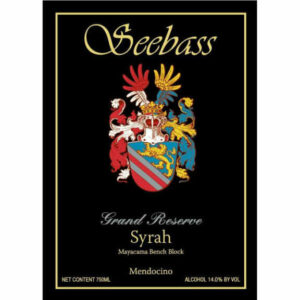 Seebass 2014 Grand Reserve Syrah - Syrah/Shiraz Red Wine