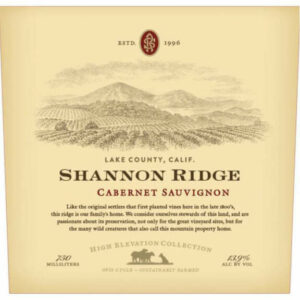 Shannon Ridge 2018 High Elevation Cabernet Sauvignon - Red Wine