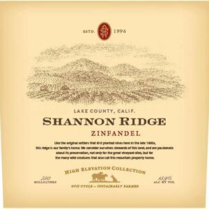 Shannon Ridge 2018 High Elevation Zinfandel - Red Wine