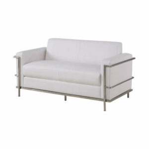 Sherry Modern Living Room Collection, White, Loveseat