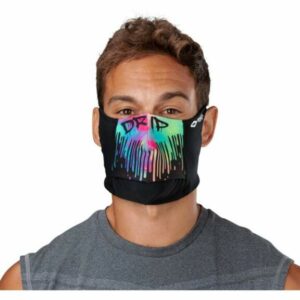 Shock Doctor Adults' Play Safe Drip Print Face Mask Black Drip - Football Equipment at Academy Sports