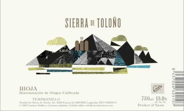 Sierra de Tolono 2018 Rioja Tinto - Tempranillo Red Wine