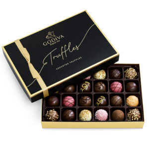 Signature Chocolate Truffles Gift Box and Ballotin, 24 pc Dark, White, Milk Chocolate