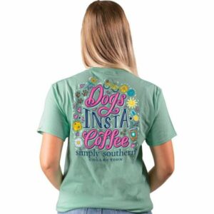 Simply Southern Women's Insta Short Sleeve T-Shirt Green Light, Medium - Women's Graphic Tops at Academy Sports