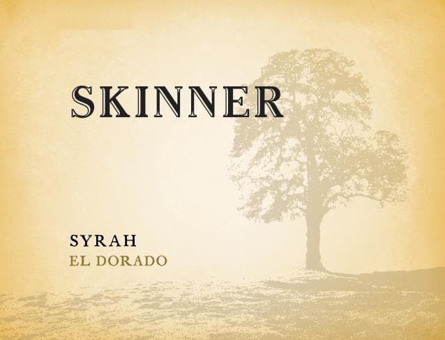 Skinner 2015 El Dorado Syrah - Syrah/Shiraz Red Wine