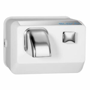 Sloan EHD-301 Push Button Activated Hand Dryer for surface mounting. 110/120 VAC 20 Amp White Commercial Bathroom Accessories Hand Dryer Push Button