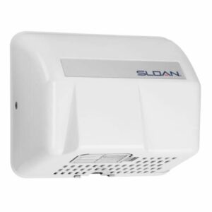 Sloan EHD-401 Sensor Activated Hand Dryer for surface mounting. 110/120 VAC 20 Amp White Commercial Bathroom Accessories Hand Dryer Automatic