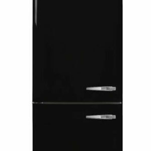 Smeg 50's Retro Style Aesthetic 18 Cu. Ft. Black Left-Hinge Bottom Freezer Refrigerator