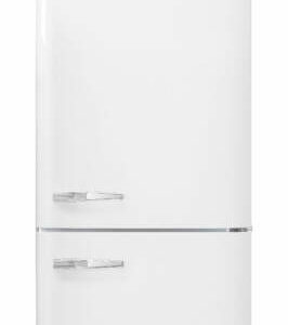 Smeg 50's Retro Style Aesthetic 18 Cu. Ft. White Right-Hinge Bottom Freezer Refrigerator