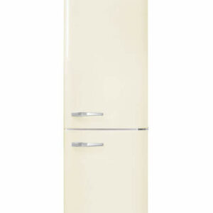 Smeg 50's Retro Style Aesthetic 24" Cream Right-Hinge Bottom Freezer Refrigerator