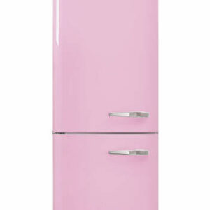 Smeg 50's Retro Style Aesthetic 24" Pink Left-Hinge Bottom Freezer Refrigerator