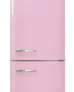 Smeg 50's Retro Style Aesthetic 24" Pink Right-Hinge Bottom Freezer Refrigerator