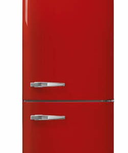 Smeg 50's Retro Style Aesthetic 24" Red Right-Hinge Bottom Freezer Refrigerator