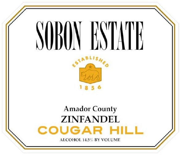 Sobon Estate 2018 Cougar Hill Zinfandel - Red Wine