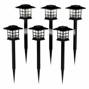 Solar Pathway Coach Lights- 15" Set of 6 by Pure Garden