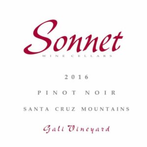 Sonnet 2016 Gali Vineyard Pinot Noir - Red Wine