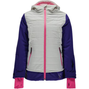 Spyder Girl's Moxie Jacket - Kid's Wht/pix/bbg 18