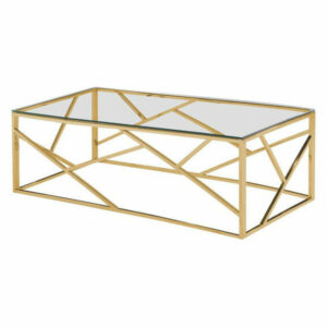 Stainless Steel Living Room Gold Coffee Table