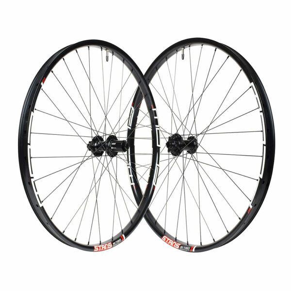 Stans No Tubes Flow Mk3 Mountain Bike Wheelset - 15 x 100mm Front & 142 x 12mm Rear - Black